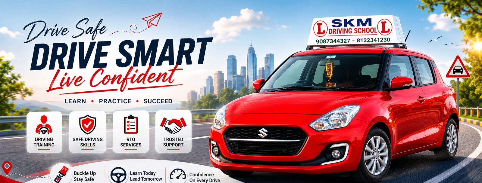 Contact SKM Driving School